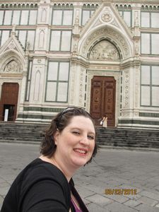 In front of the Duomo