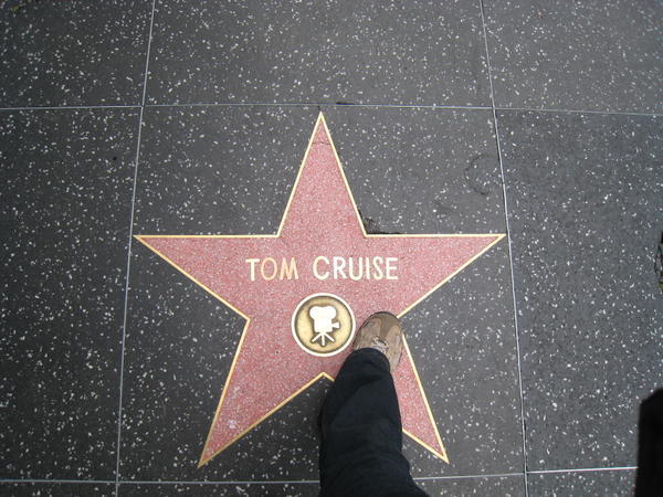 Walking all over Tom Cruise!