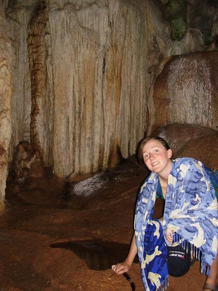 Jen and some Stalactites? (might be mites!)