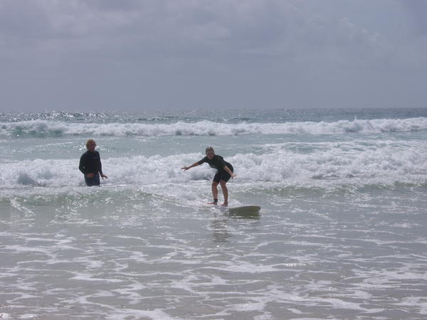 Me catching a wave!!