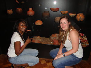 With Kelsie in the museum of archeology.