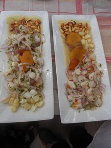 Amazing ceviche we made in our cooking class!