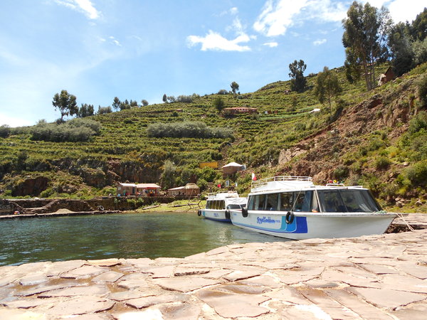 Boat dock at Taquile