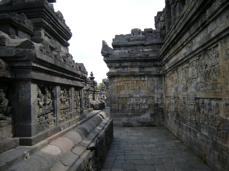 Borobudur murs sculptés