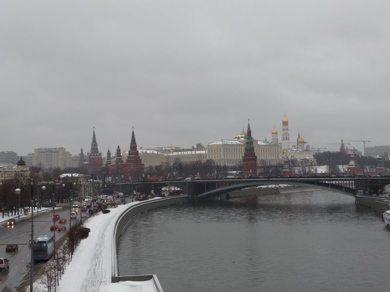 vue de loin sur le Kremlin - Moscou