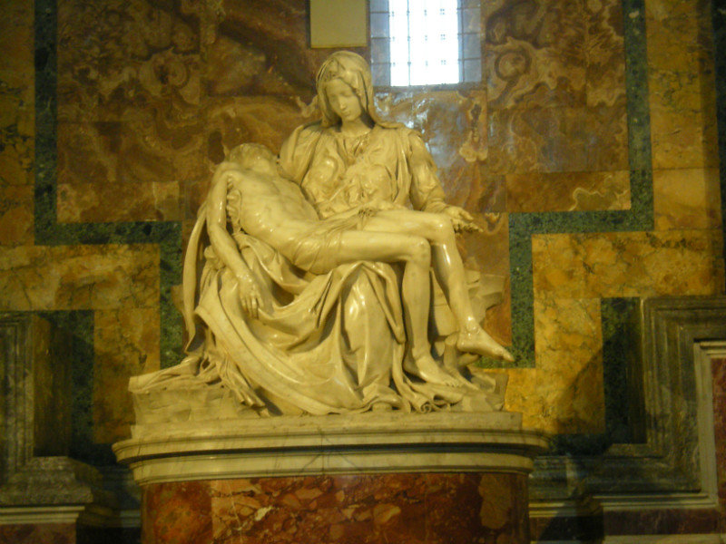 La Pieta... dans la Basilique st-pierre