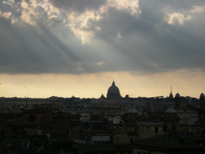 Rayons de soleil sur Rome
