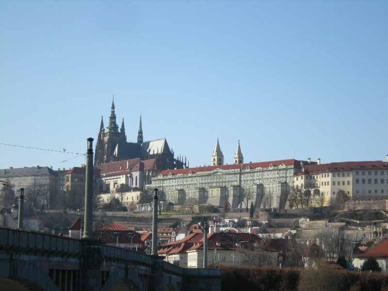 Vue sur le palais de Prague