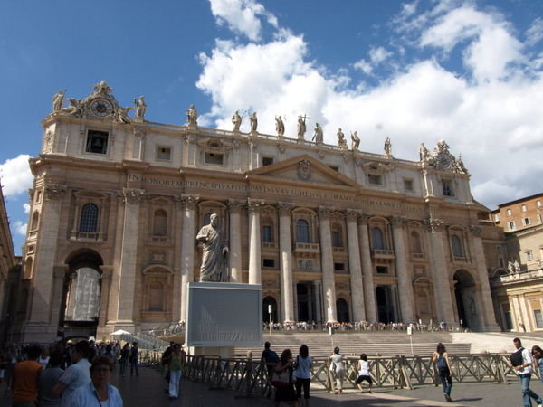 Outside St Peter's