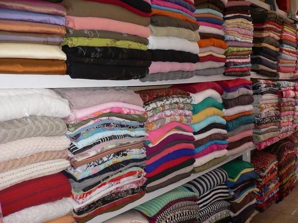 The many fabrics to choose from