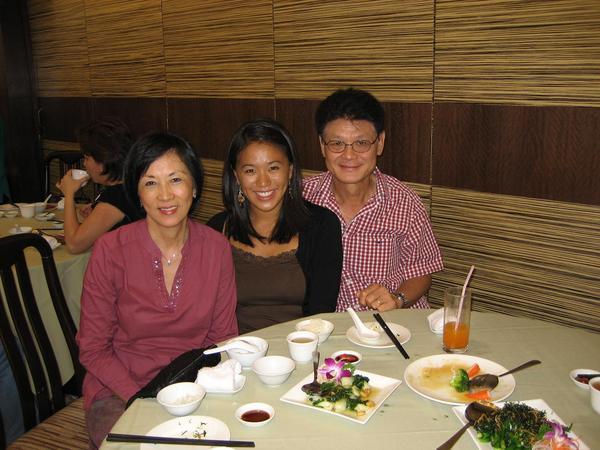 At yet another dinner with my aunty and uncle