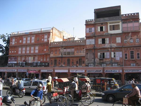 All the buildings have to be pink, by law in Jaipur