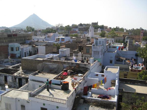 Views of Pushkar  from the rooftop of my hotel