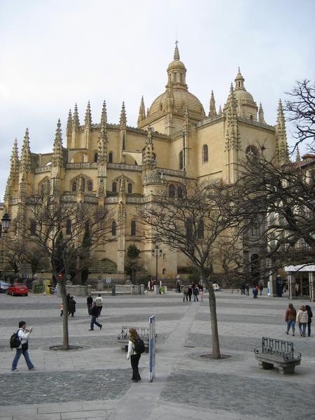 The cathedral in the main plaza