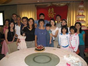 With the family at my birthday party