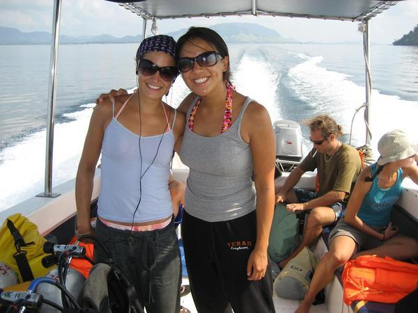 Me and Mel on the boat