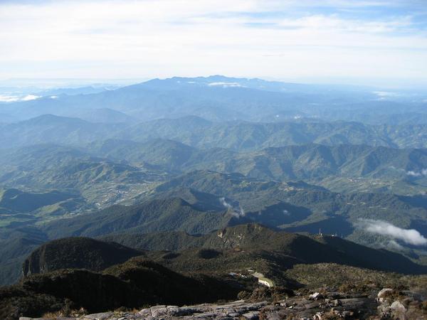 Views across the mountain range