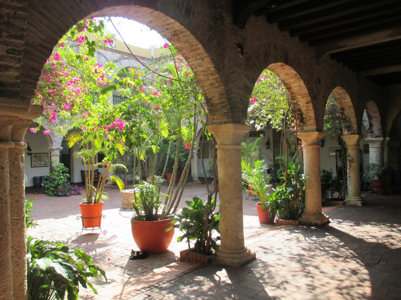 Archways and Bouganvilleas