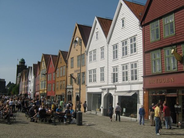 Bryggen harbourfront buildings