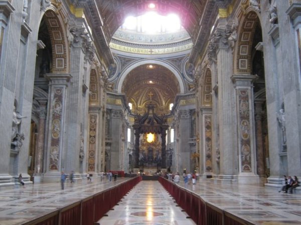 Inside St.Peter's Basilica