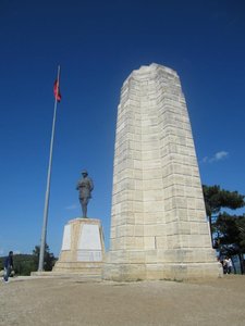 Monuments atop Chunuk Bair