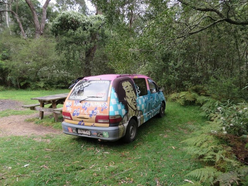 Afro Van in the Gippsland Lakes
