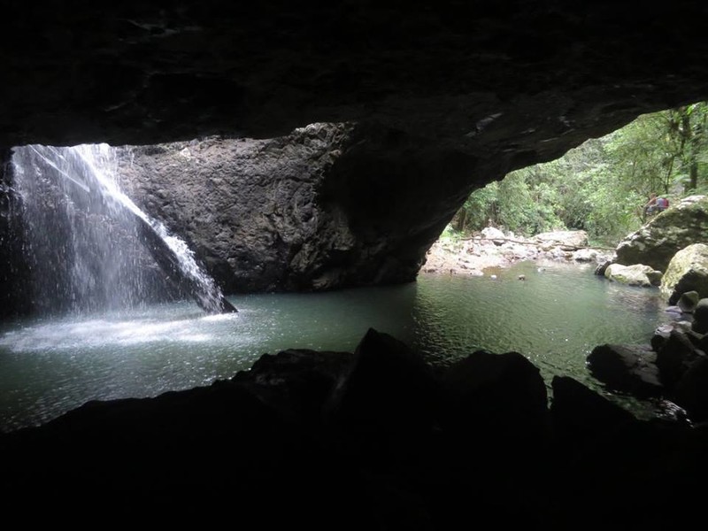 Cave, Arch & Waterfall all in one