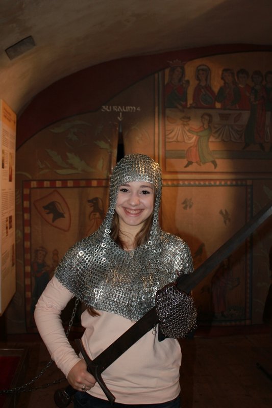 Did you know chain mail pulls your hair?