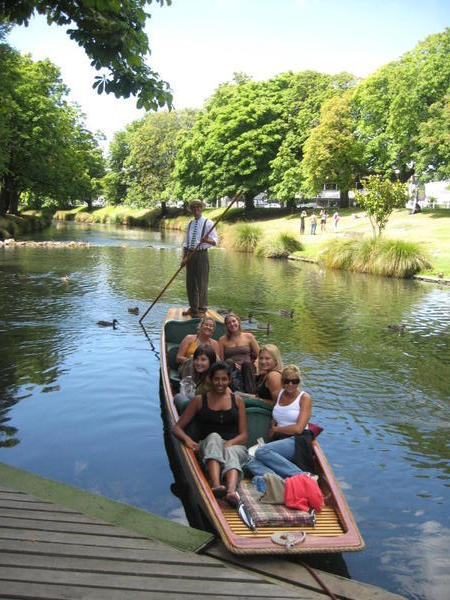 Punting on the river Avon
