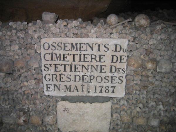 Catacombs sign