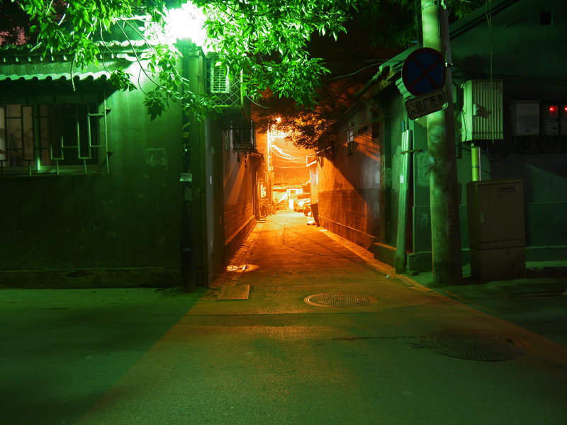 Hutongs at night
