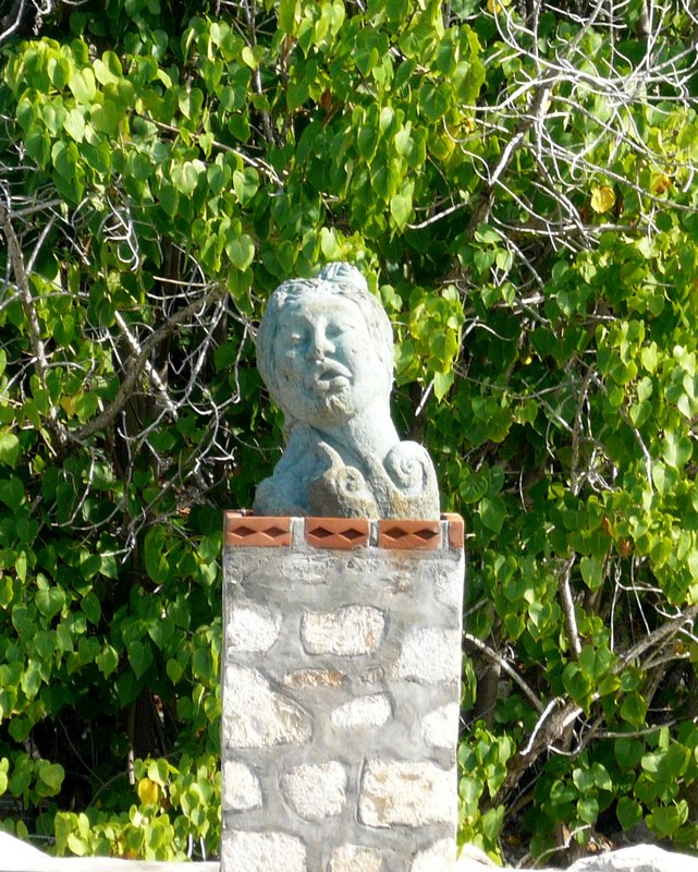 Greeted by a Haitian Bust