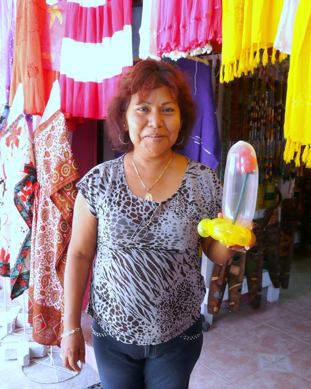 Merchant with Rose Balloon