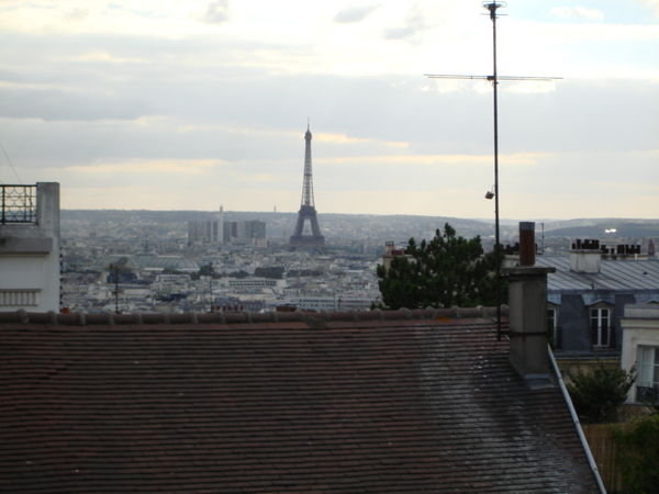 View of Paris with Eiffell Tower