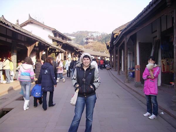 me on the main street at Luodai