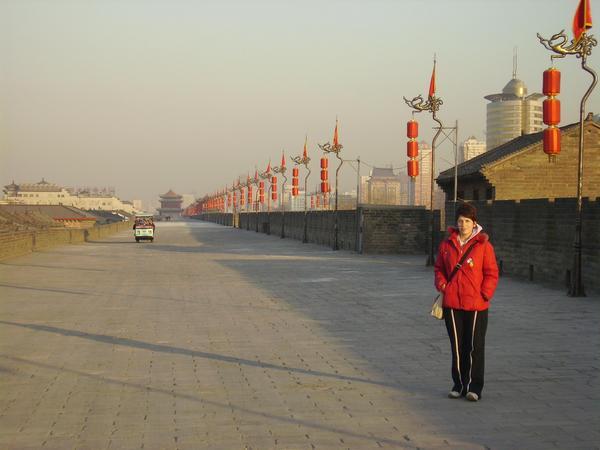 me on the Xi'an city walls
