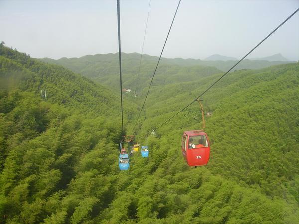 cable car ride over the Bamboo Sea