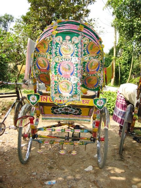 back of a resting rickshaw, Sonargaon