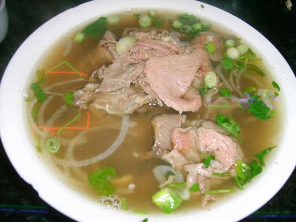 pho (rice noodle soup)