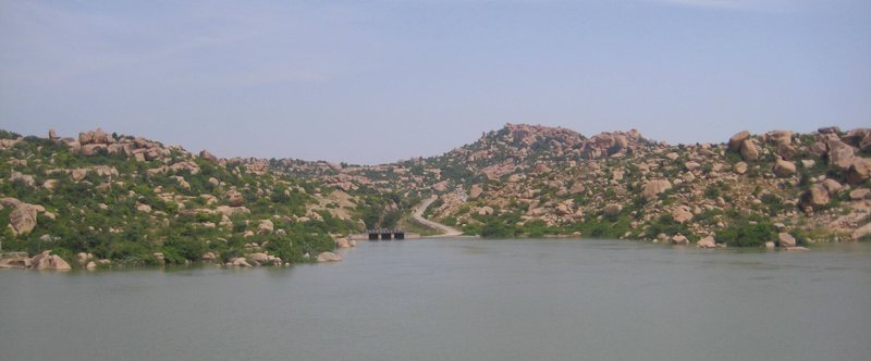 reservoir on the Anegundi side