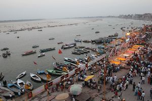 dusk over Varanasi