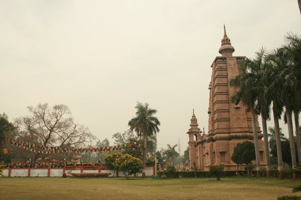 Maha Bodhi temple near the place where Buddha gave his first ever teachings. 