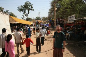Khajuraho market, festival. 