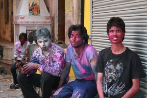 A bunch of holi victims.