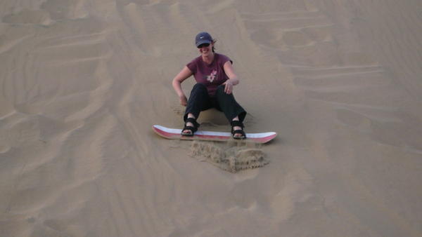 Nic sand boarding. 