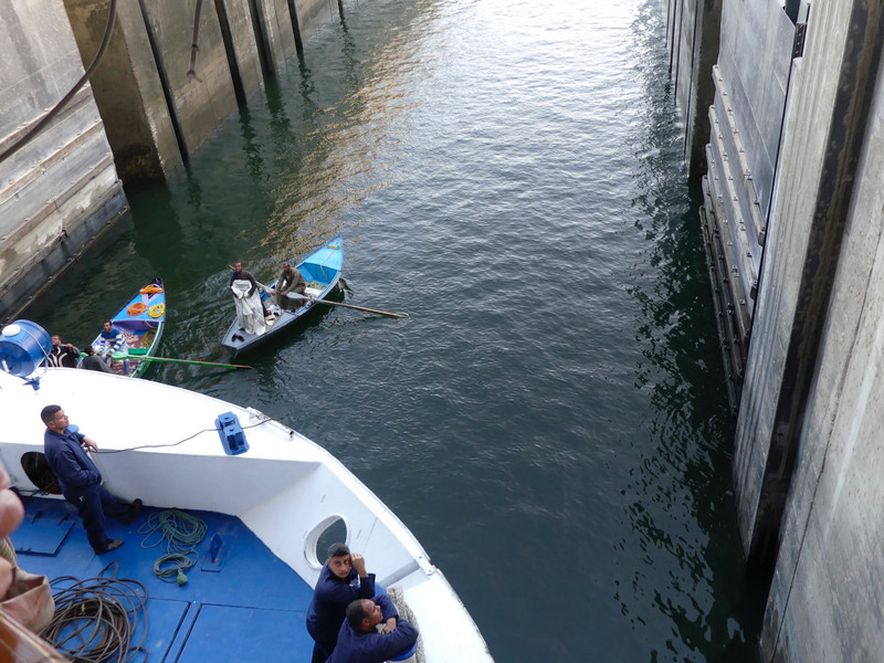 they even followed us into the lock