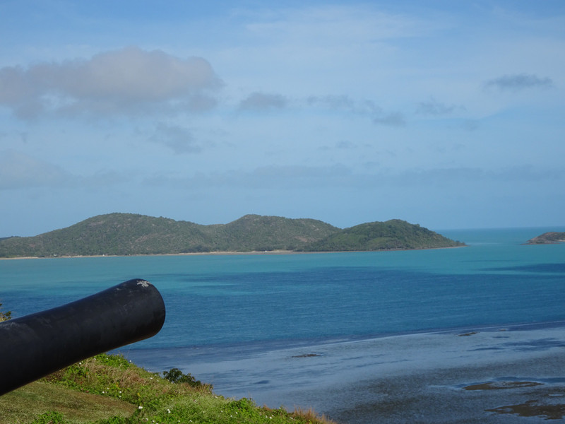 Pointed towards the Torres Strait