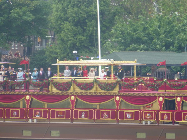 The Queen on the Royal Barge