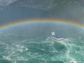 Rainbow over the boat