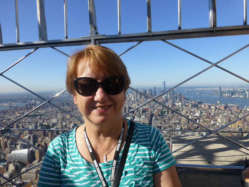 Vicki at empire State building